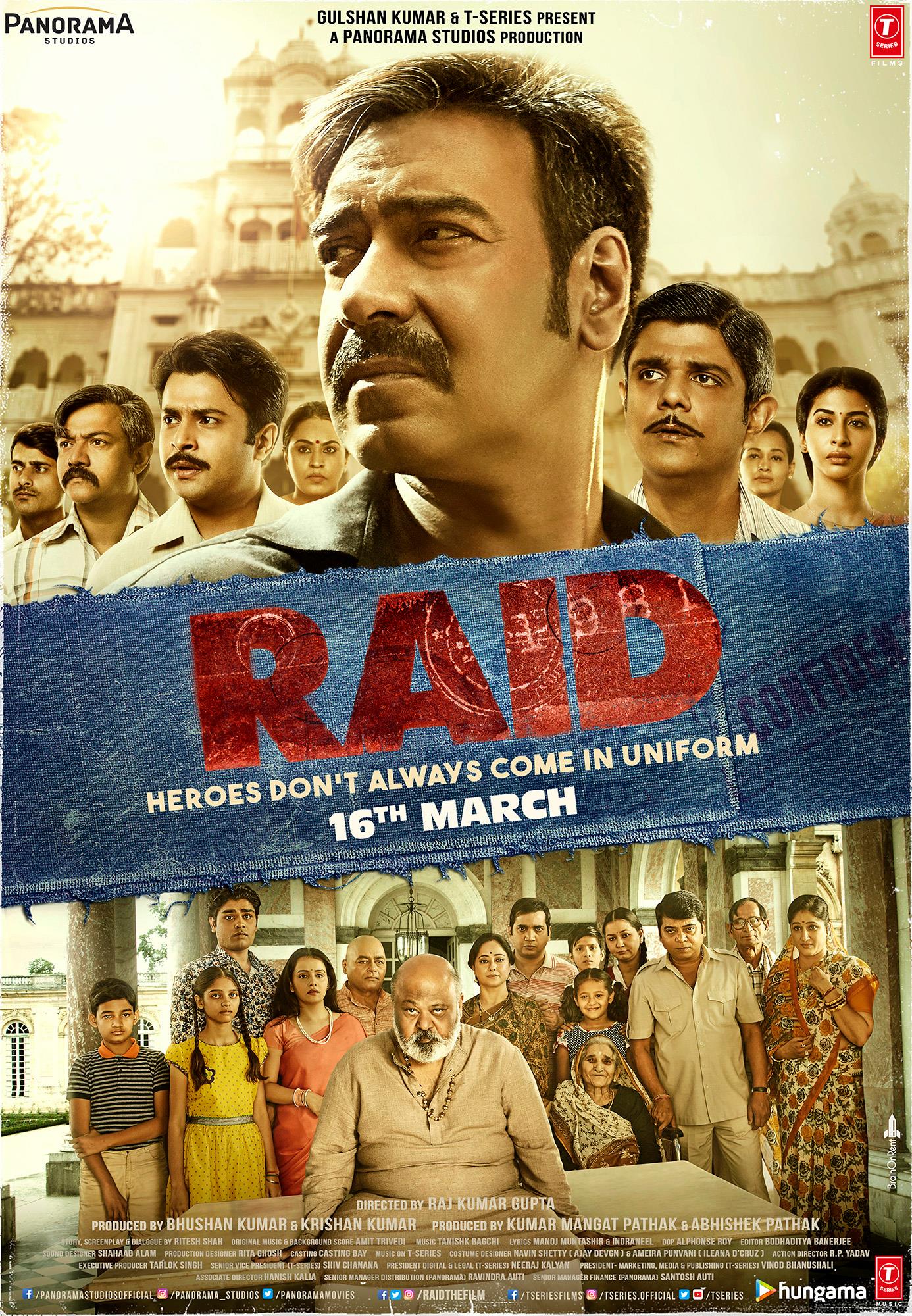 Ajay Devgn Raid movie review: Good, Engaging Drama, Lacks Edginess